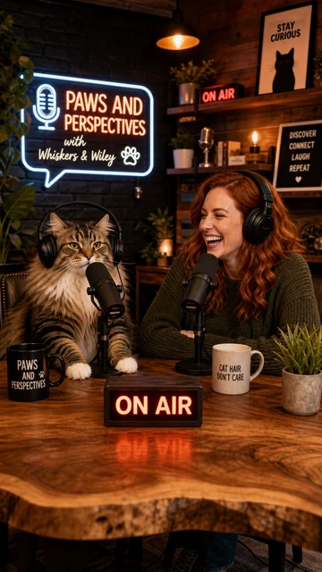 Pet Podcast AI video template